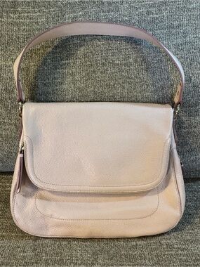 Nordstrom Pink Dust Premium Pebbled Calfskin Leather Shoulder/Handbag